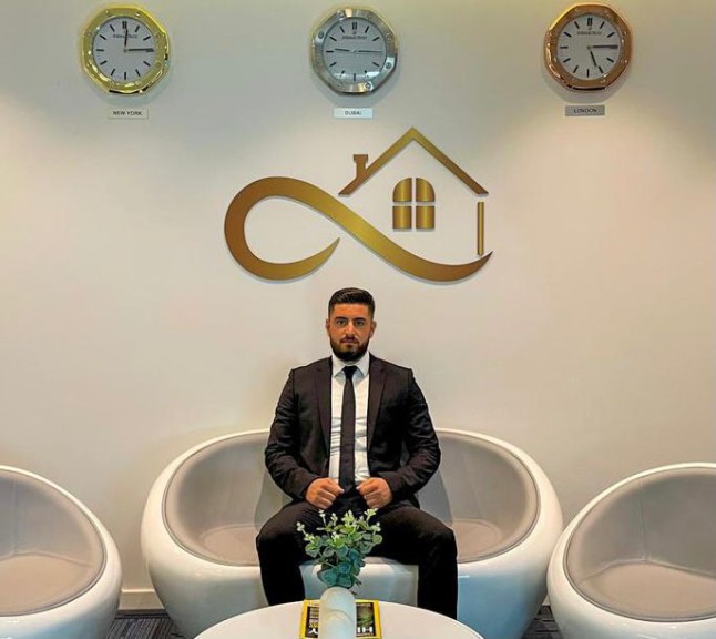 Ferhat Dogan von Beyond Infinity Real Estate wirbt mit „Betongold“ in Dubai